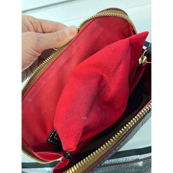 DOONEY & BOURKE, SMALL NAVY SMOOTH LEATHER CROSSBODY BAG - Picture 11 of 16